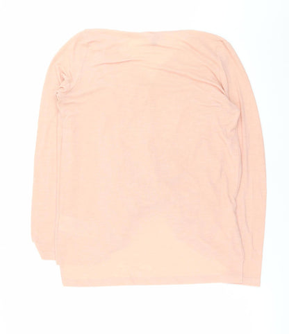 Womens UK Size S VERO MODA Pink Wrap Jumper