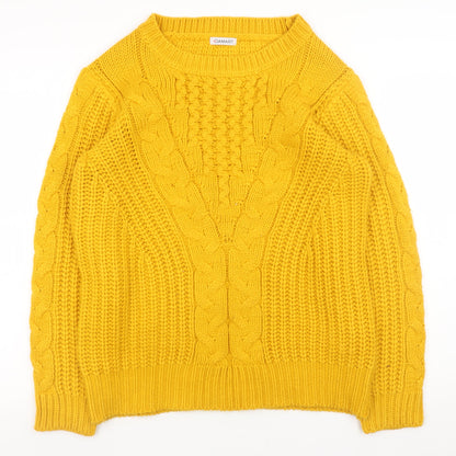Womens UK Size M Damart Yellow Pullover Jumper
