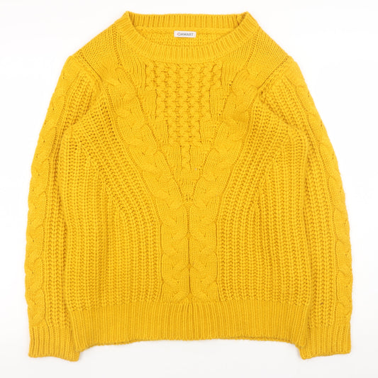 Womens UK Size M Damart Yellow Pullover Jumper
