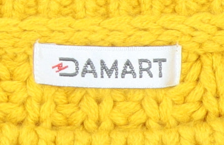 Womens UK Size M Damart Yellow Pullover Jumper