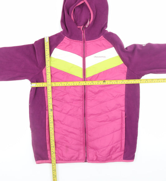 Girls UK Size 13 Years Craghoppers Pink Puffer Jacket