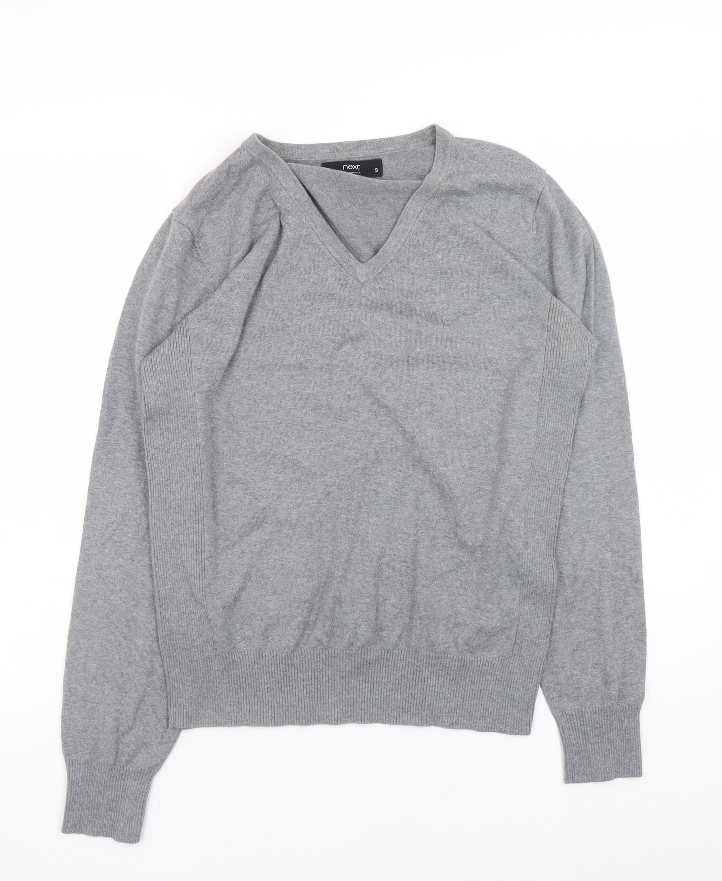 Mens UK Size S NEXT Grey Pullover Jumper
