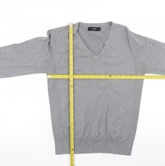 Mens UK Size S NEXT Grey Pullover Jumper