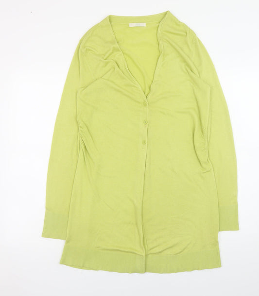 Womens UK Size 14 Marks and Spencer Green Cardigan Jumper