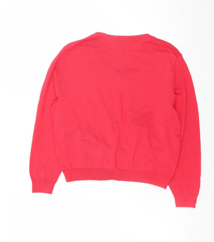 Womens UK Size 12 Laura Ashley Red Cardigan Jumper