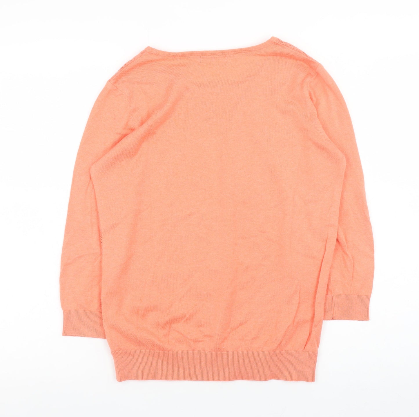Womens UK Size 10 Wallis Orange Pullover Jumper