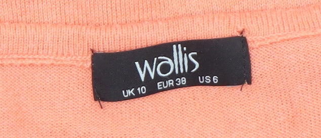 Womens UK Size 10 Wallis Orange Pullover Jumper