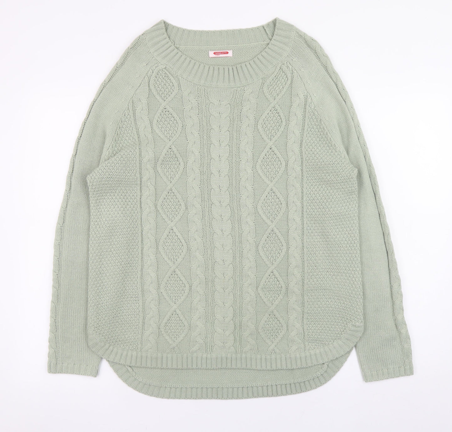 Womens UK Size M Damart Green Pullover Jumper