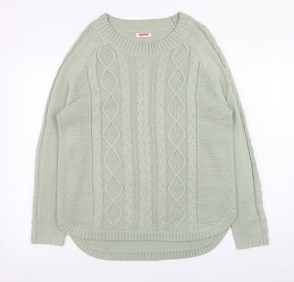 Womens UK Size M Damart Green Pullover Jumper