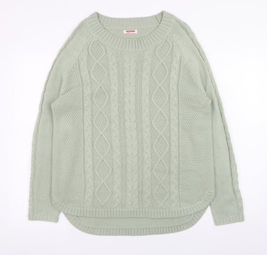 Womens UK Size M Damart Green Pullover Jumper