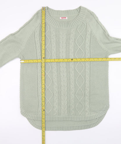Womens UK Size M Damart Green Pullover Jumper