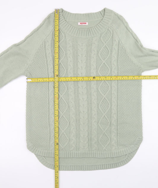 Womens UK Size M Damart Green Pullover Jumper