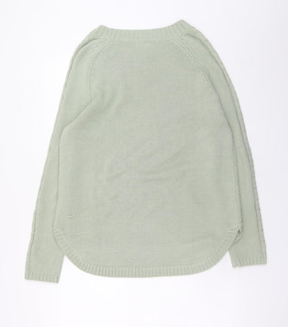 Womens UK Size M Damart Green Pullover Jumper