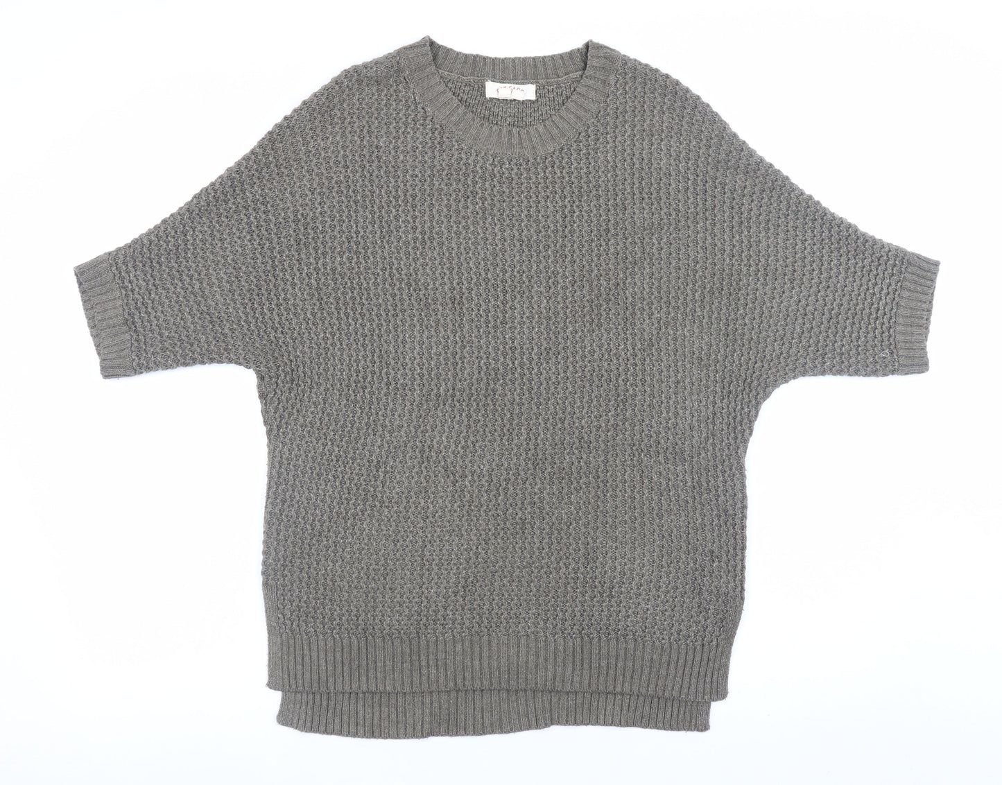 Womens UK Size 10 Fat Face Grey Pullover Jumper
