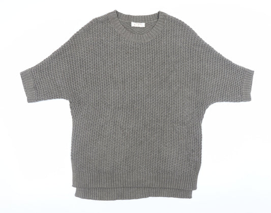 Womens UK Size 10 Fat Face Grey Pullover Jumper