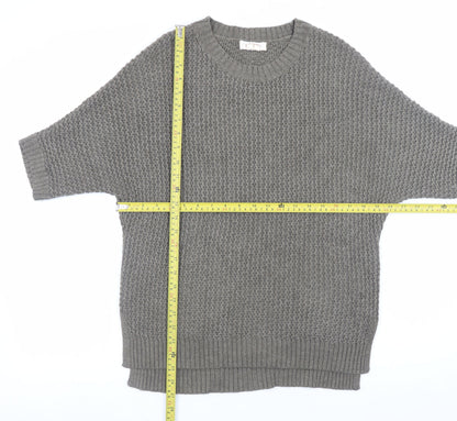 Womens UK Size 10 Fat Face Grey Pullover Jumper