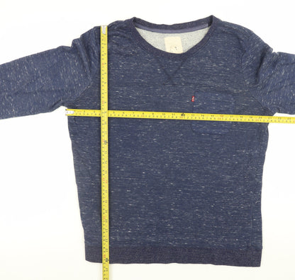 Mens UK Size XL Levi's Blue Pullover Sweatshirt