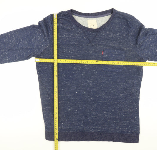 Mens UK Size XL Levi's Blue Pullover Sweatshirt