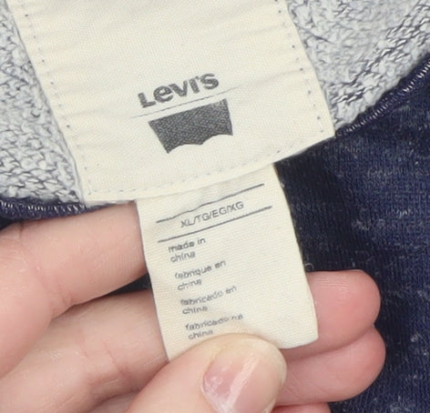 Mens UK Size XL Levi's Blue Pullover Sweatshirt