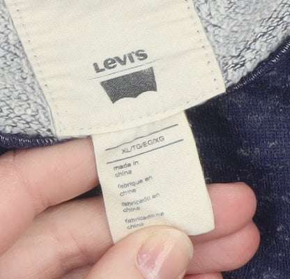 Mens UK Size XL Levi's Blue Pullover Sweatshirt