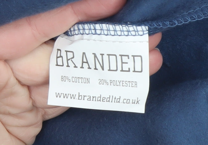 Mens UK Size S Branded Ltd Blue Pullover Sweatshirt