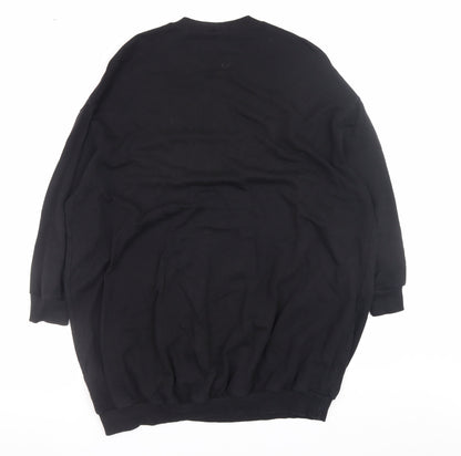 Womens UK Size 8 ASOS Design Black Pullover Sweatshirt