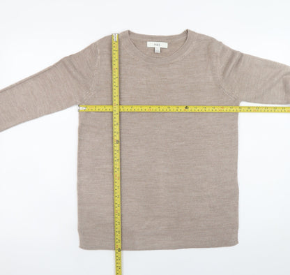 Womens UK Size 6 Marks and Spencer Beige Pullover Jumper