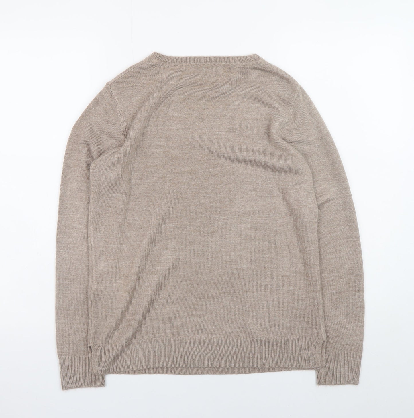 Womens UK Size 6 Marks and Spencer Beige Pullover Jumper