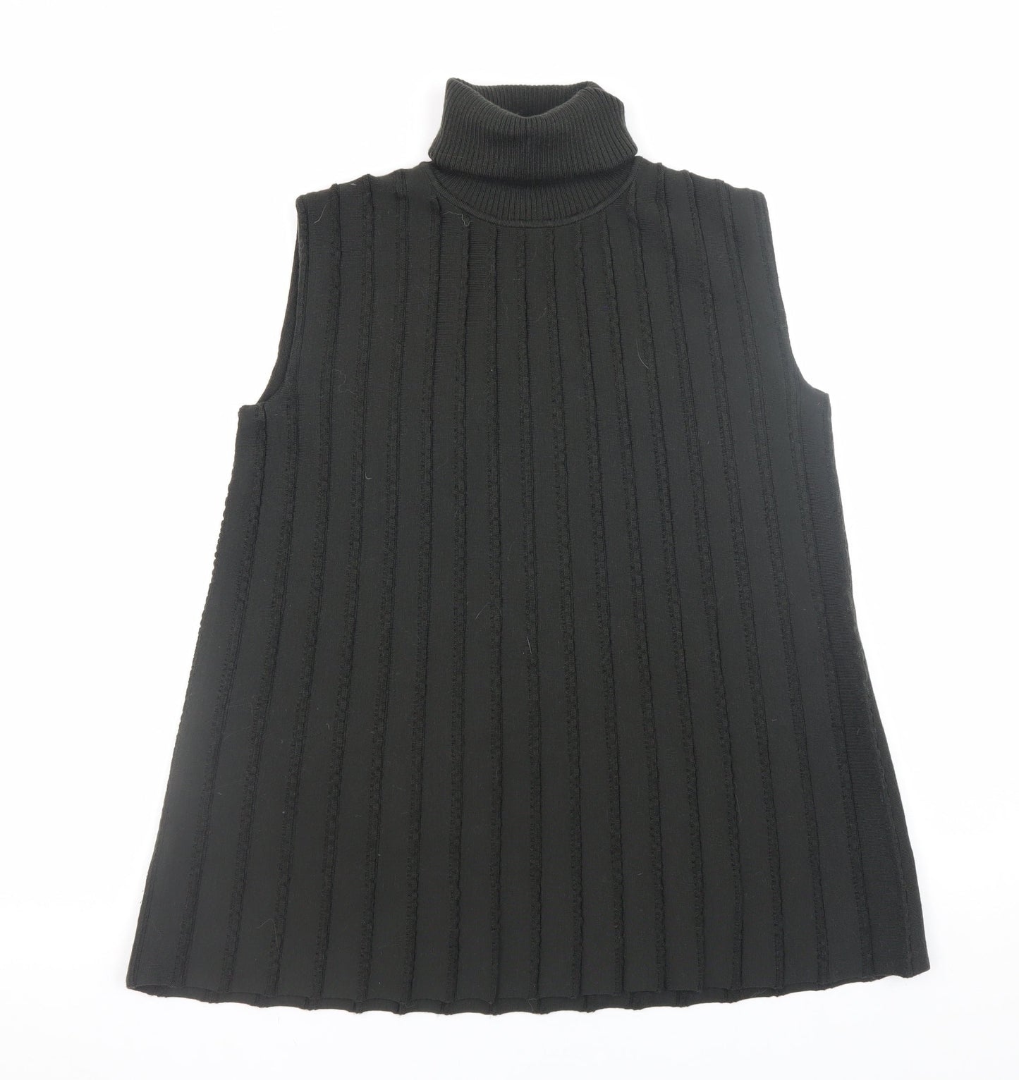 Womens UK Size XS COS Black Vest Jumper