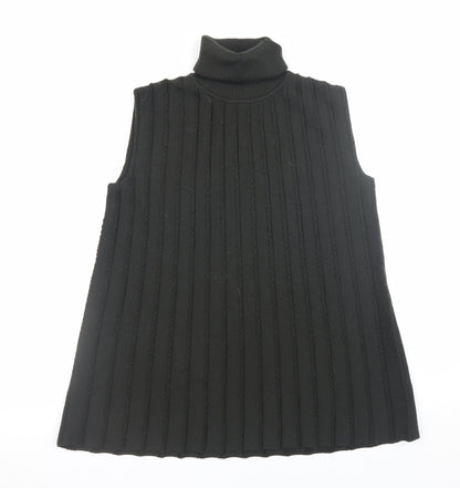 Womens UK Size XS COS Black Vest Jumper