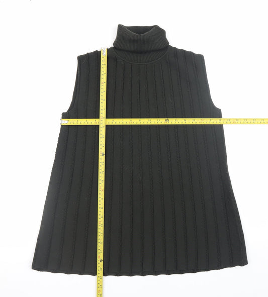 Womens UK Size XS COS Black Vest Jumper