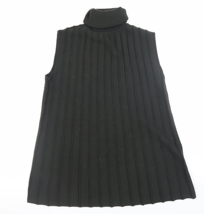 Womens UK Size XS COS Black Vest Jumper