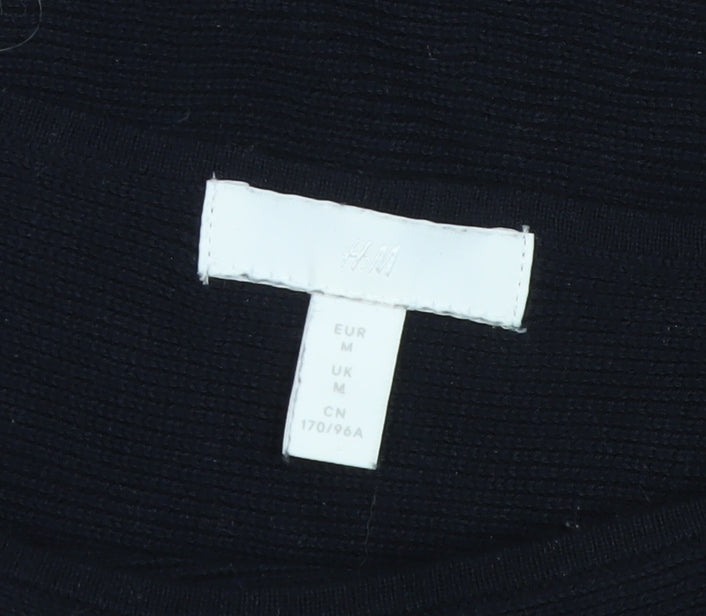 Womens UK Size M H&M Black Pullover Jumper