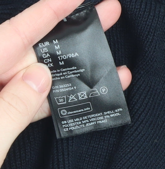 Womens UK Size M H&M Black Pullover Jumper