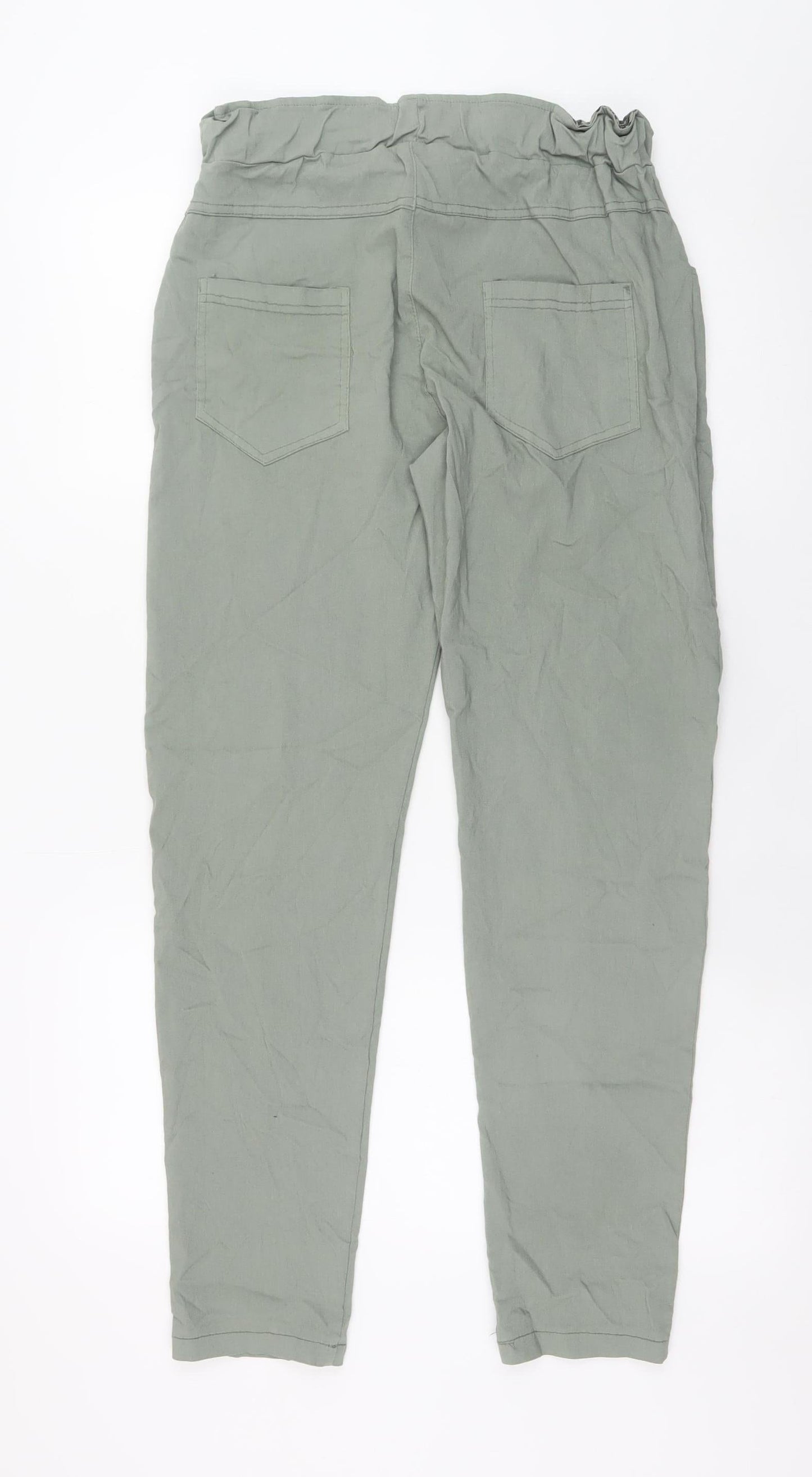 Womens UK Size L BW Regular Fit Jogger Green Trousers