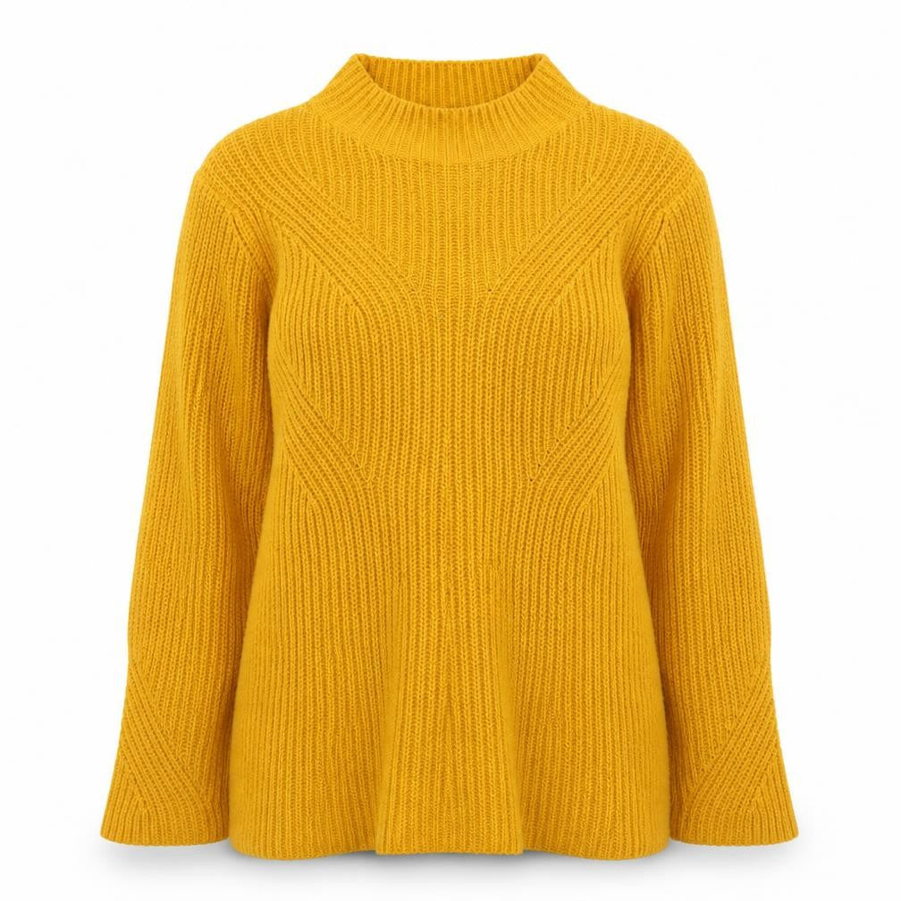Womens UK Size 10/12 Damart Yellow Pullover Jumper