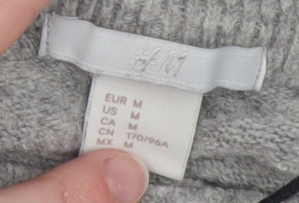 Womens UK Size M H&M Grey Pullover Jumper