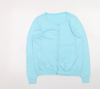 Womens UK Size 12 George Blue Cardigan Jumper