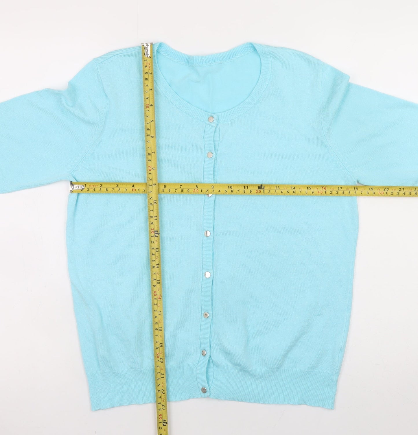 Womens UK Size 12 George Blue Cardigan Jumper