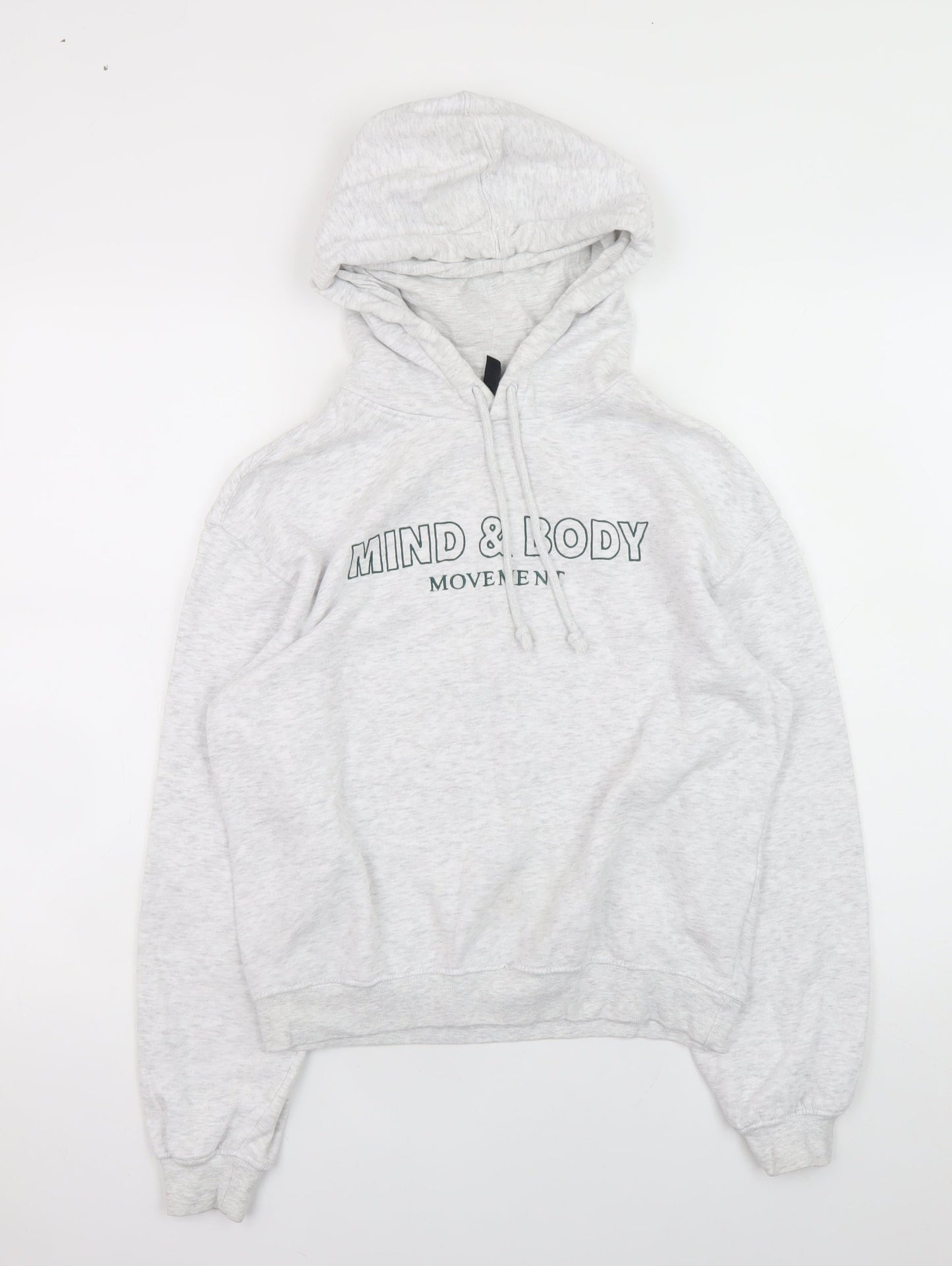 Womens UK Size XS H&M Grey Pullover Hoodie