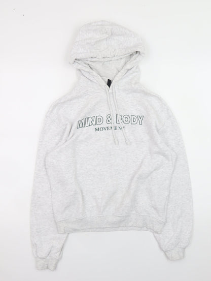 Womens UK Size XS H&M Grey Pullover Hoodie
