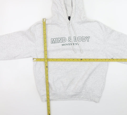 Womens UK Size XS H&M Grey Pullover Hoodie