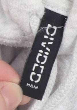Womens UK Size XS H&M Grey Pullover Hoodie