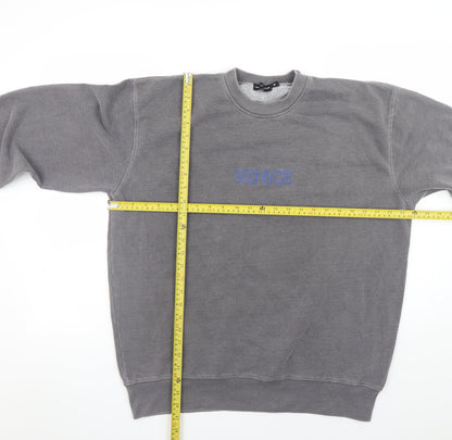Mens UK Size M PRETTYLITTLETHING Grey Pullover Sweatshirt