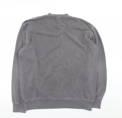 Mens UK Size M PRETTYLITTLETHING Grey Pullover Sweatshirt