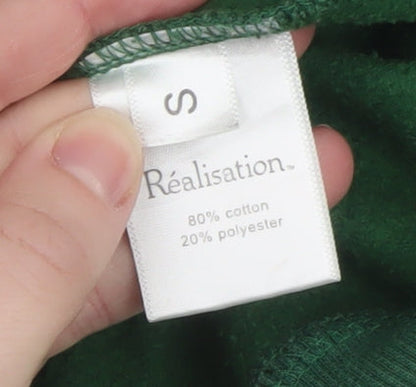 Womens UK Size S Réalisation Green Pullover Sweatshirt