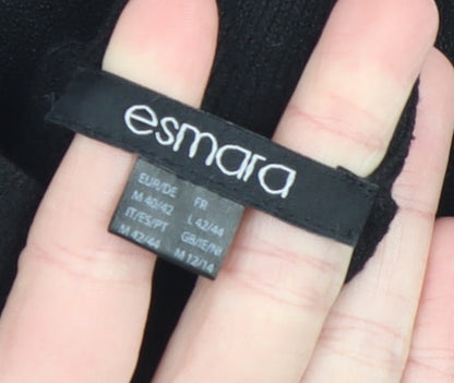 Womens UK Size 14 ESMARA Black Pullover Jumper