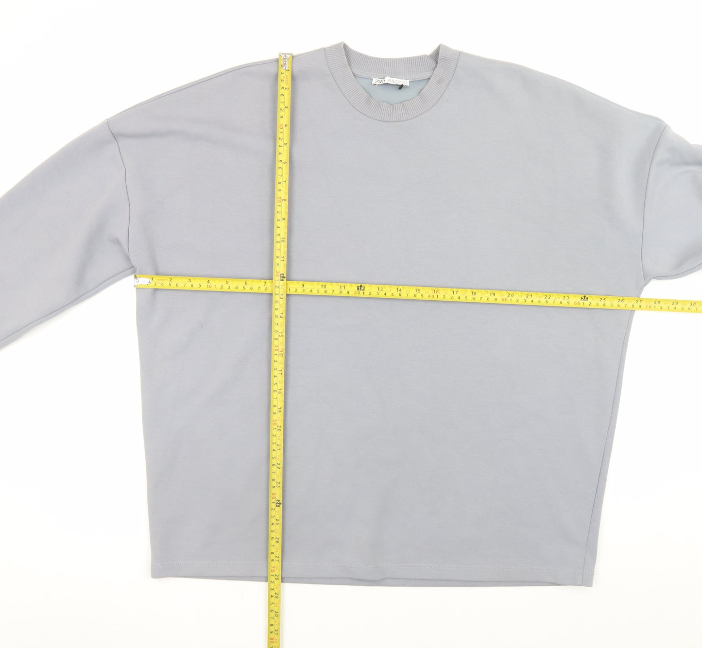 Womens UK Size M Zara Grey Pullover Sweatshirt