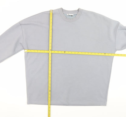 Womens UK Size M Zara Grey Pullover Sweatshirt