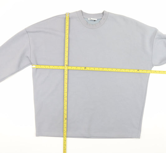 Womens UK Size M Zara Grey Pullover Sweatshirt